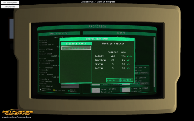 Astrobase Command Datapad