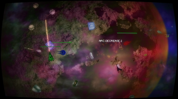 Multiplayer action in Retro SpaceBrawl Arcade
