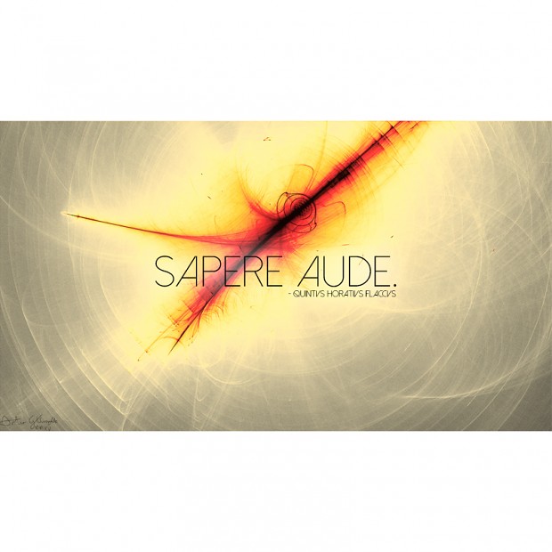 "Sapere Aude" HQ wallpaper