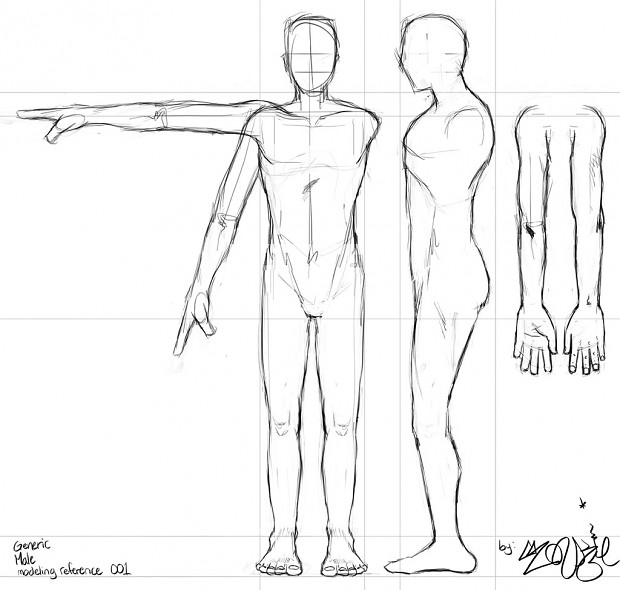 modeling reference male01