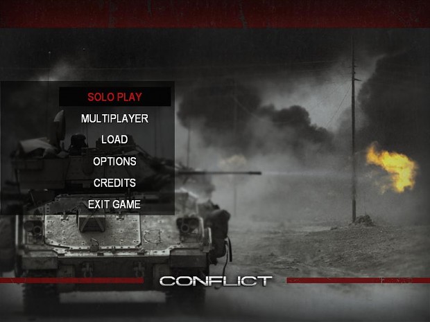 Conflict Tomorrow mod: Main Menu