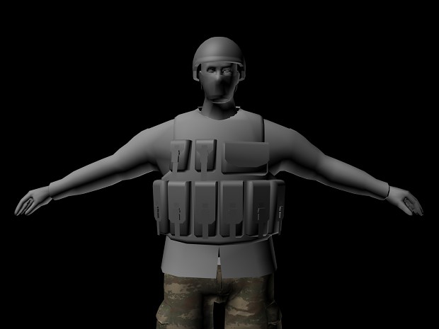 Reworking on TAF Light Soldier model