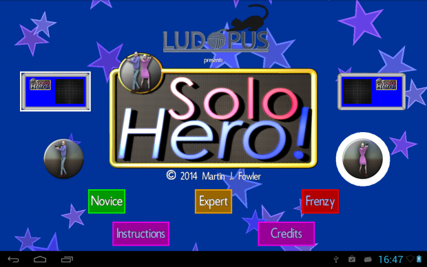 Solo Hero Title Screen