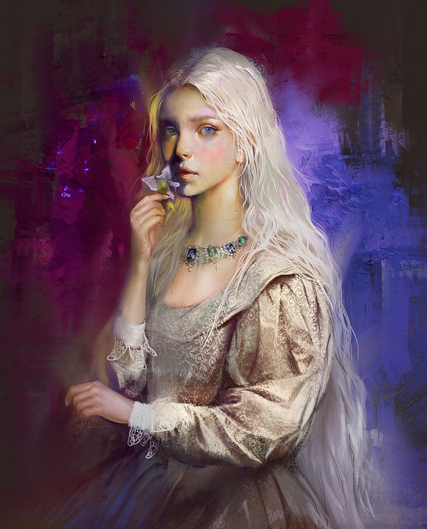 Queen Cirilla Stormborn Baratheon (Silver-Gold Hair)