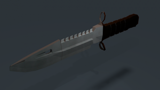 My first knife model and render :)
