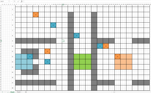 First prototype in Excel