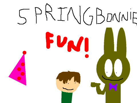 Kid drawing for Jay1235's fnaf fan game