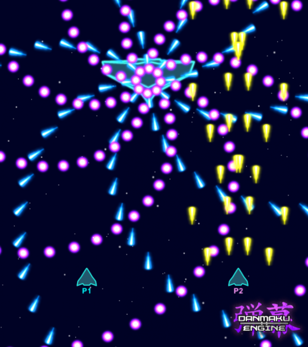 Make crazy bullet patterns with the Danmaku Engine