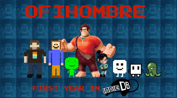 Ofihombre first anniversary in IndieDB (2015-2016)