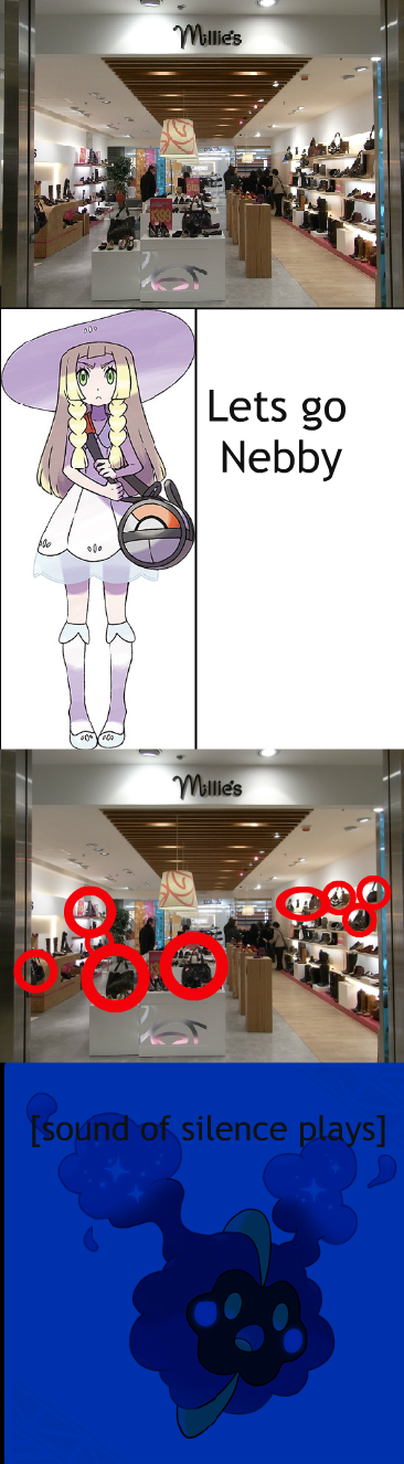 When lillie and Nebby go shopping...