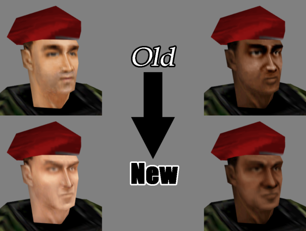 Improved face textures