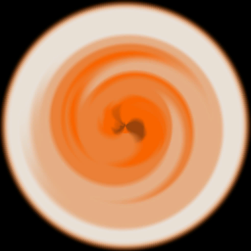 Orange Portal Swirl Closed