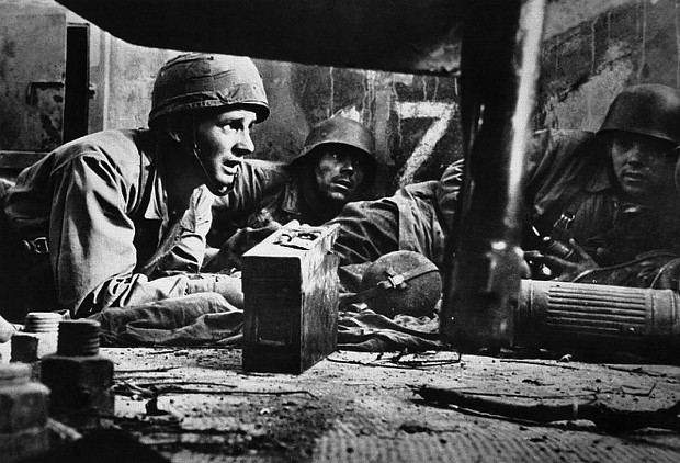 Germans inside of house in Italy