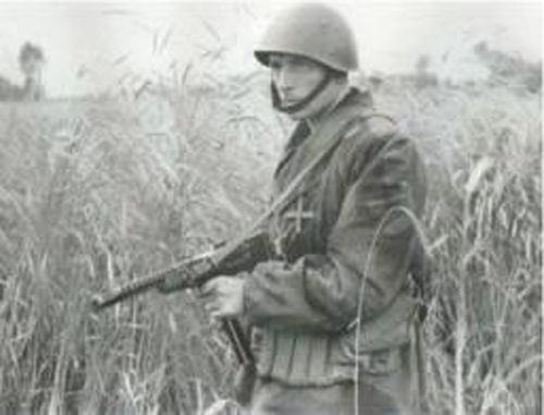 Royal Italian army Father Intreccialagli chaplain of the Legione Tagliamento