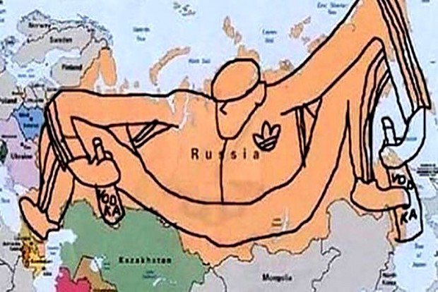 Russia on a map will never look the same
