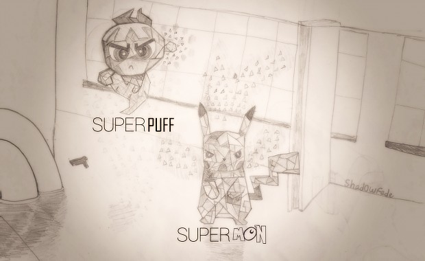 SUPERPUFF & SUPERMON BY Shad0wFade