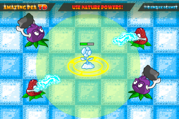 Use nature powers! Destroyable and explodable decorations in Amazing Pea TD!