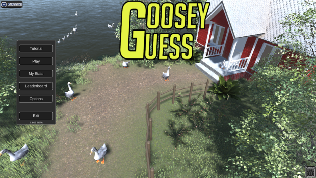 Goosey Guess Main Menu