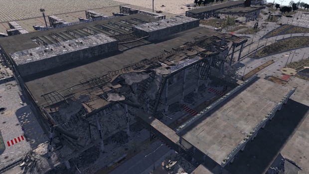 Reconstruction of the Donetsk International Airport during battles in 2014