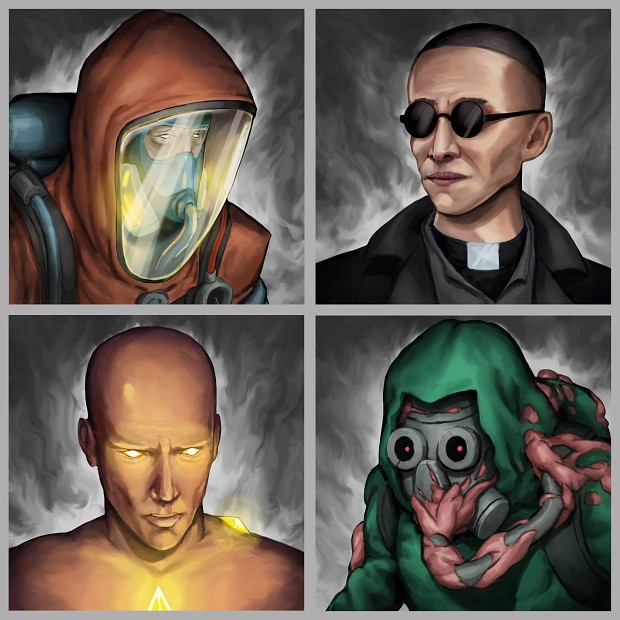Portraits of some playable characters