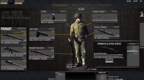 The new character screen in Bradley