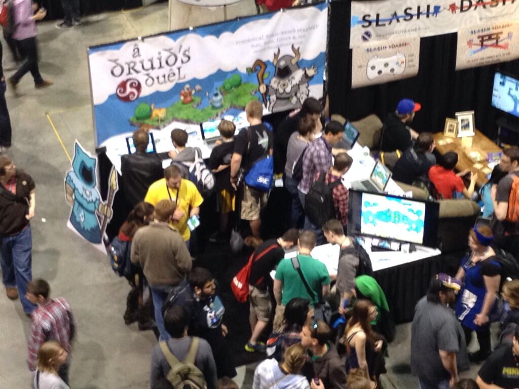 Our booth from above. 3 days straight of talking left me voiceless!
