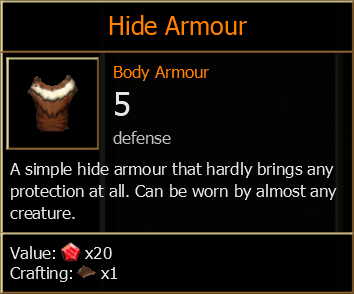 [Image: ItemHideArmor.png]
