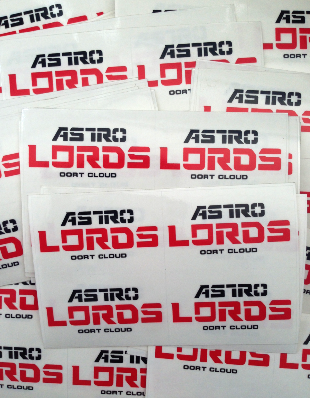 Astro Lords logo stickers