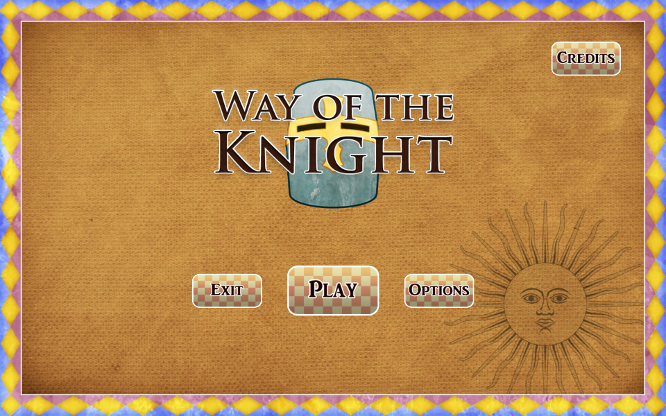 Way of the Knight - Menu