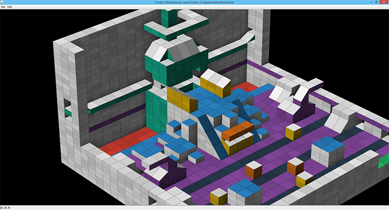 Preliminary arena map for the Forge.