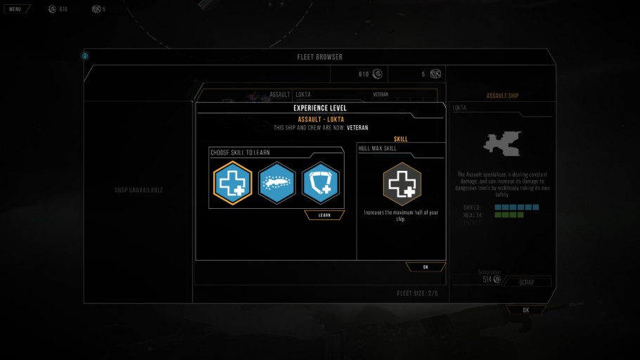 Distant Star: Revenant Fleet Skills System