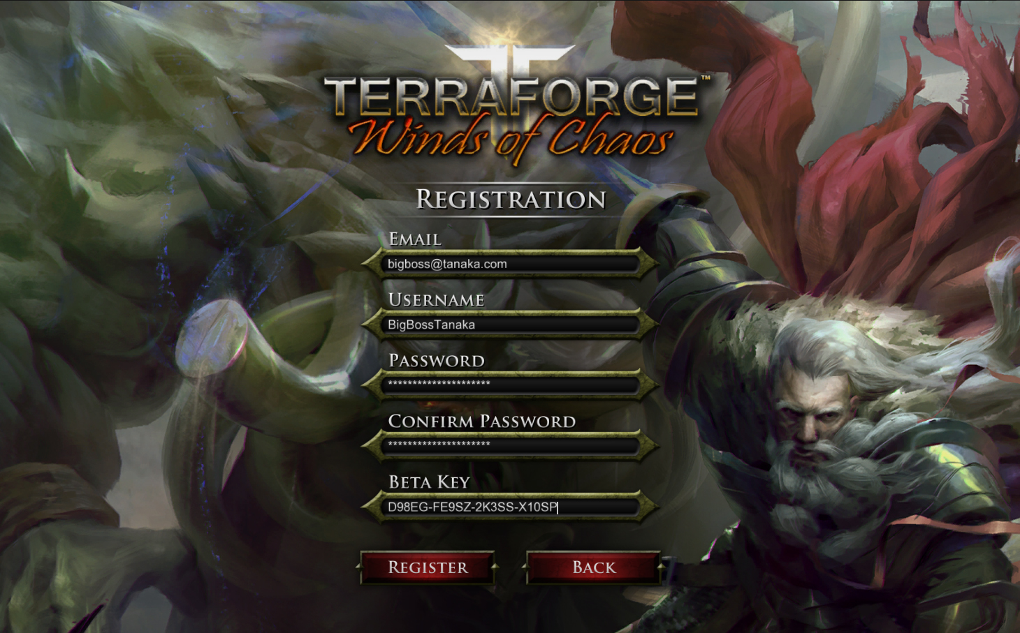 Login Screen