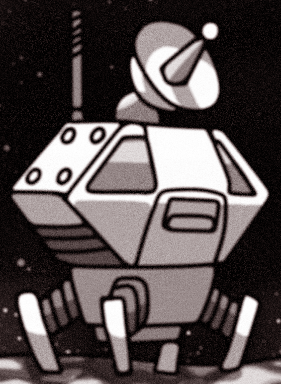 Fake moon lander