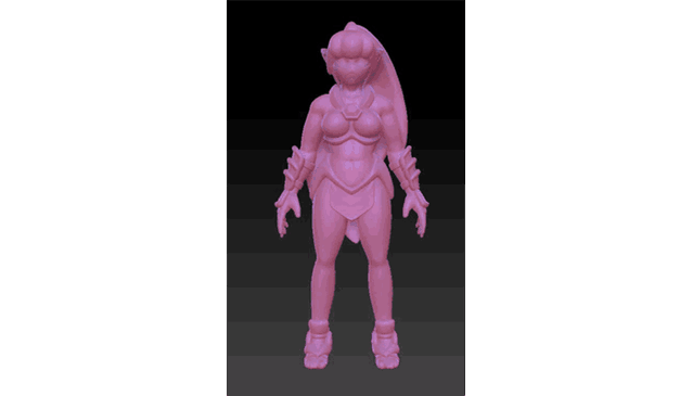 Early sculpt of the Mist Model
