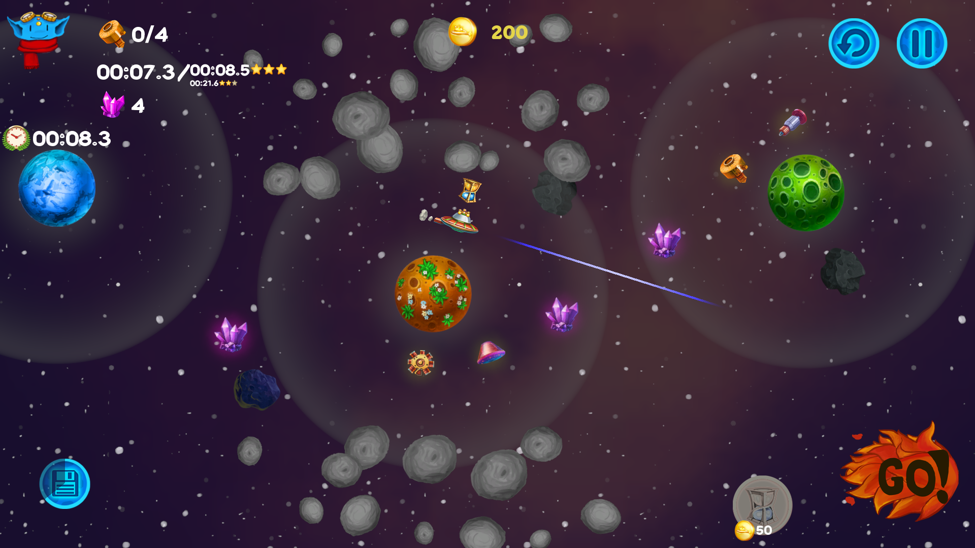 download the new version for ios Super Smash Asteroids