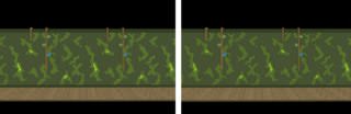 Dungeon wall comparison (Left: High-Res Object; Right: Low-Res Object)