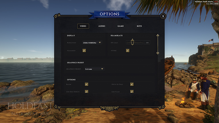 Holdfast NaW - Graphical Options 1
