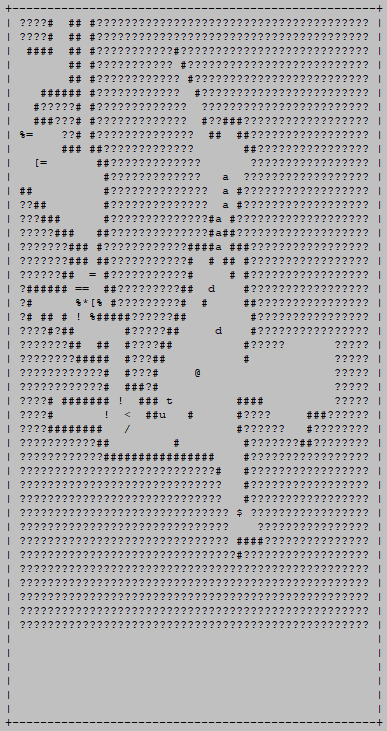 cogmind_scoresheet2_ascii_map_sample_mines_assembled_demolishers