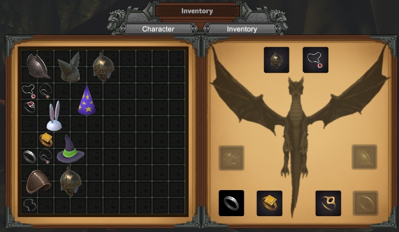 Inventory for a dragon