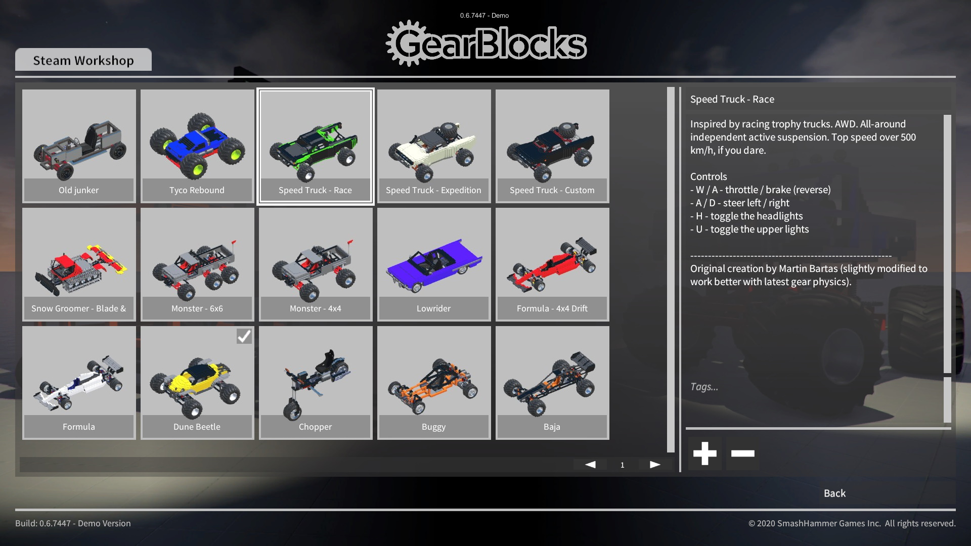 GearBlocks no Steam