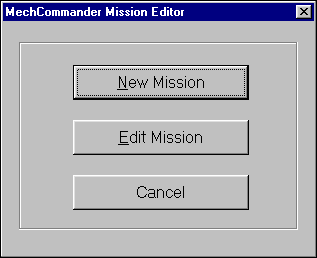 MC Map Editor - New Mission / Edit Mission