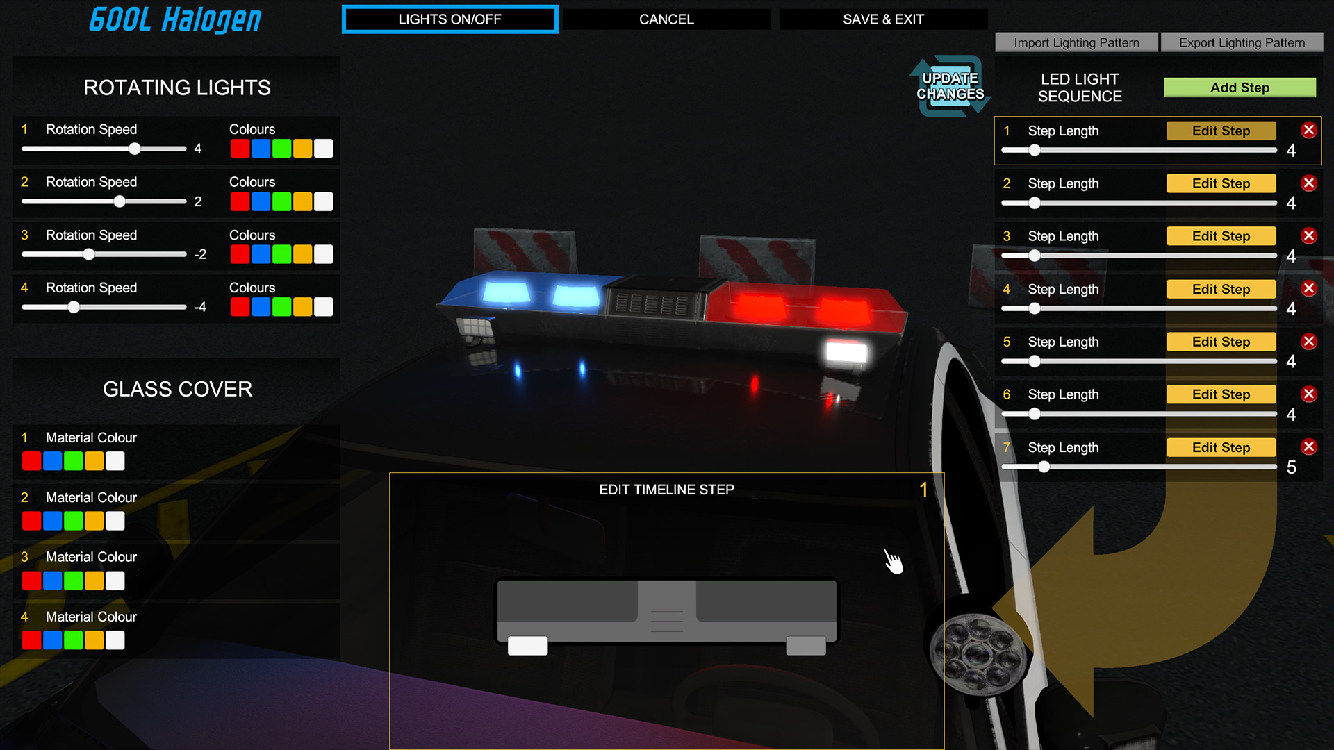 FLASHING LIGHTS UPDATE NOW LIVE Vehicle Lights Colour and Pattern