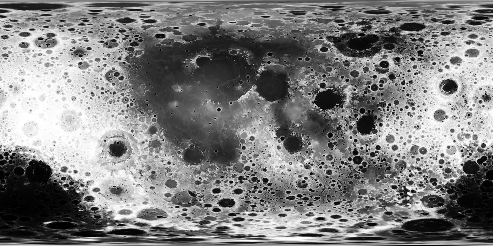 92k Moon displacement Map