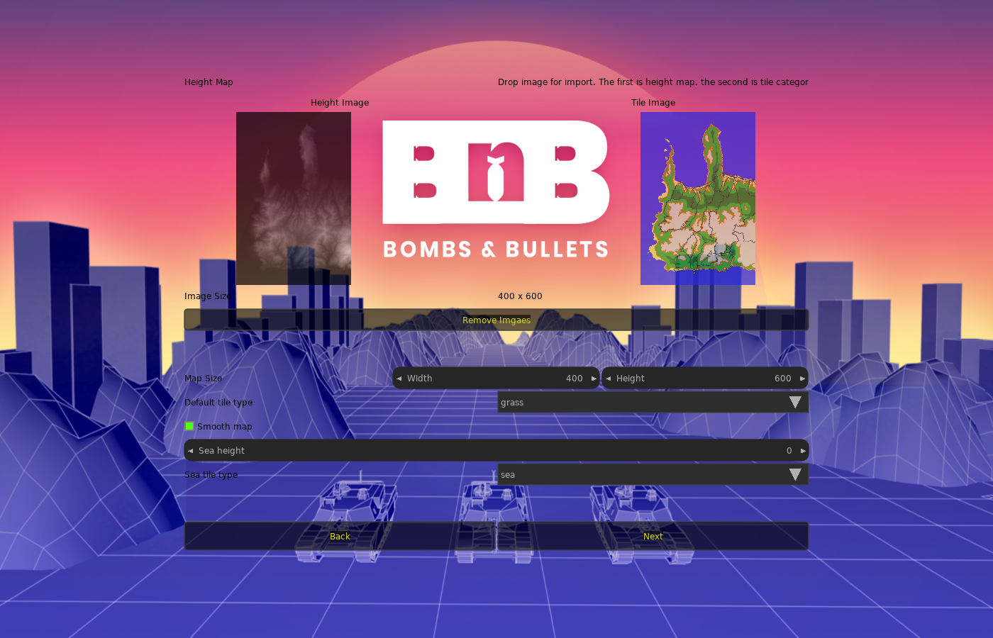 bnb map import screen