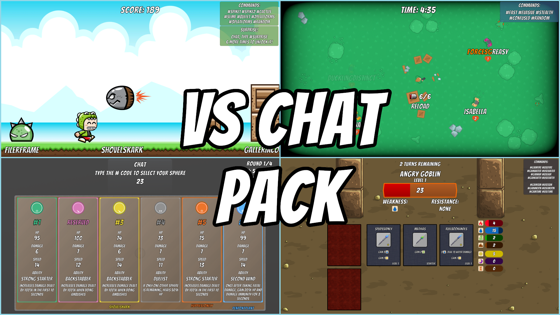 Vs Chat Pack for Twitch fans is launched today! information