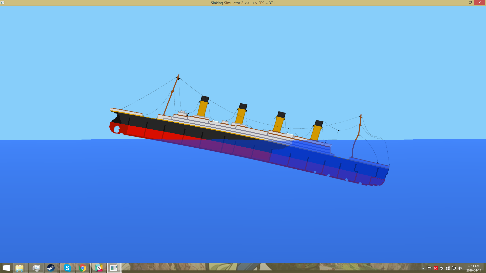 sinking ship simulator game