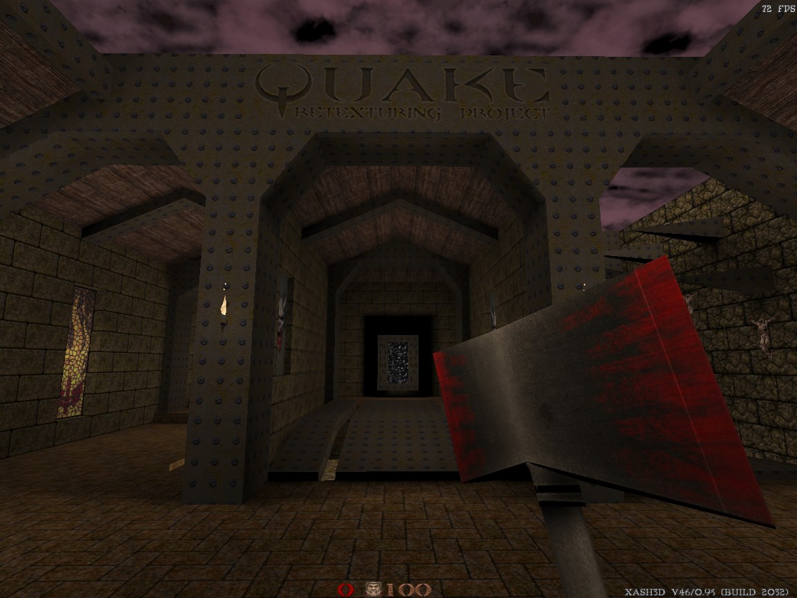 Upgrade mod. Диск Quake 1 Full Version. Текстуры из Quake 1. Quake 2 оригинальные текстуры.