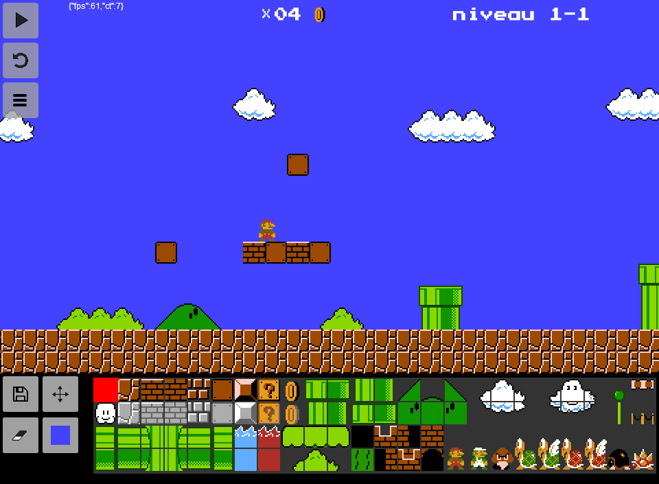 Super Mario Bros Level 1 1 Image Backbone Game Engine Indie Db