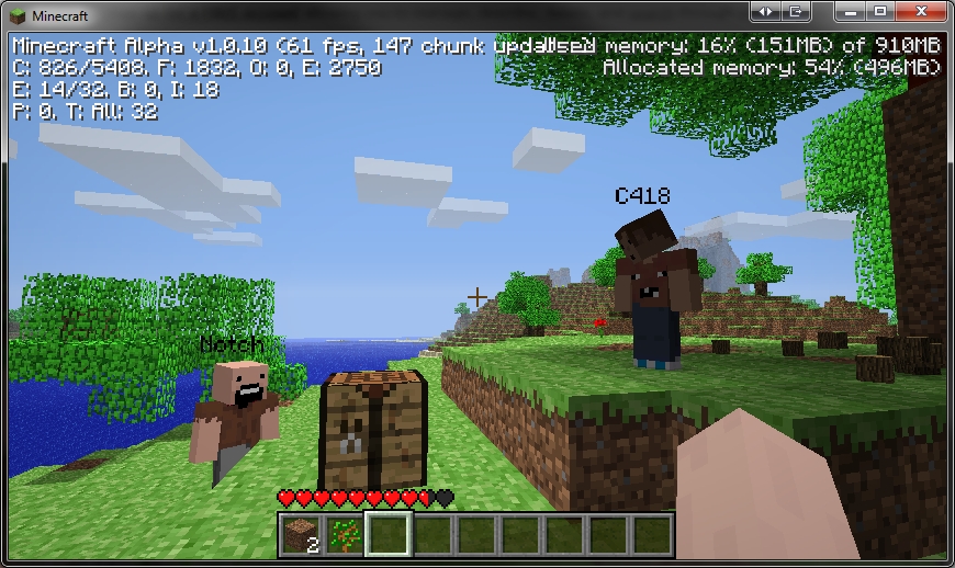 Old Minecraft! At classic.minecraft.net (Multiplayer available) : r/ Minecraft