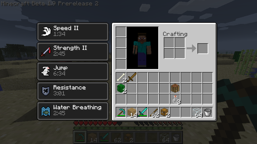 Minecraft Beta 1.9 Prerelease 2 (Creepy Version)